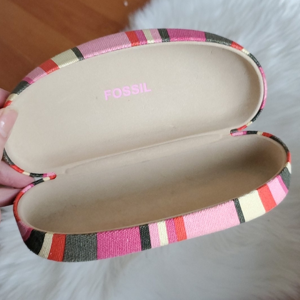 Fossil multi stripe fabric sunglasses case - Picture 3 of 4